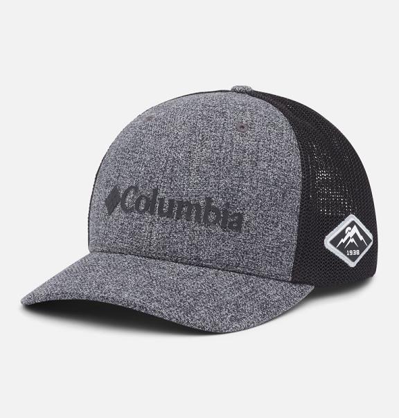 Columbia PHG Mesh Hats Grey Black For Men's NZ79532 New Zealand